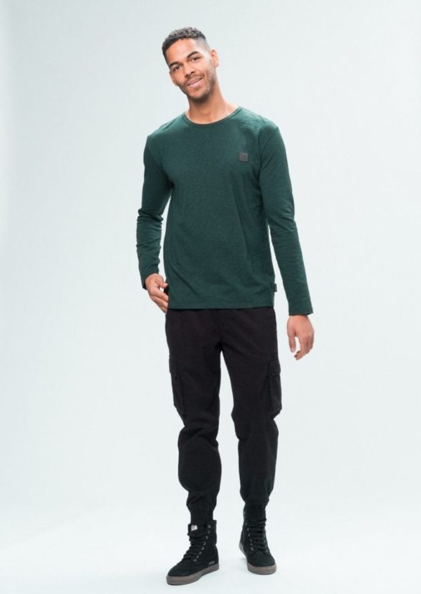 Longsleeve BASIC Dark Eukalyptus von Recolution