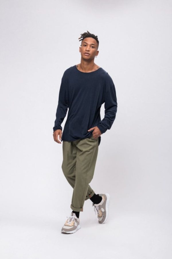 Longsleeve TENCEL Navy von Recolution