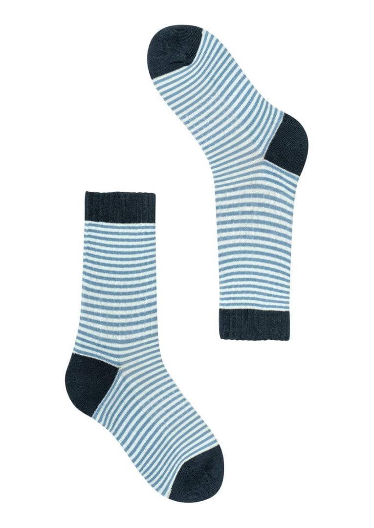 Socks STRIPES Navy / Mint / Blue von Recolution