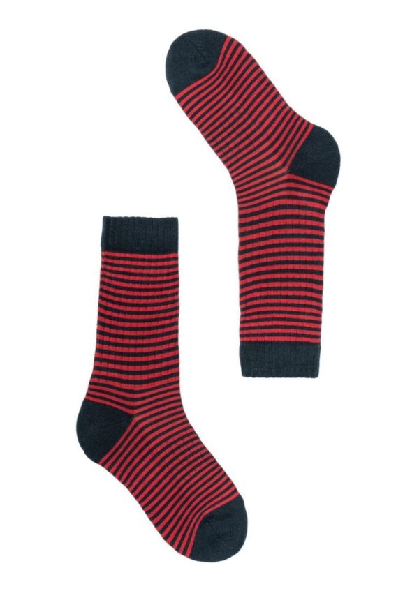 Socks STRIPES Navy / Red von Recolution