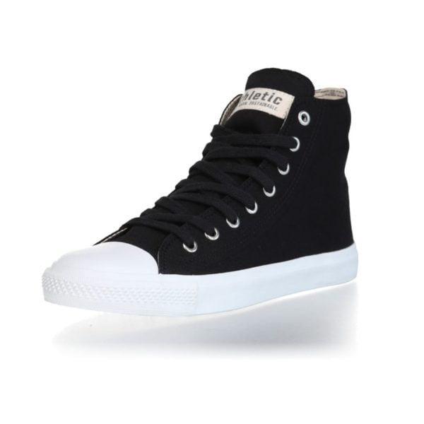 Fair Trainer  White Cap Hi Cut Collection 18 Jet Black Just White von Ethletic