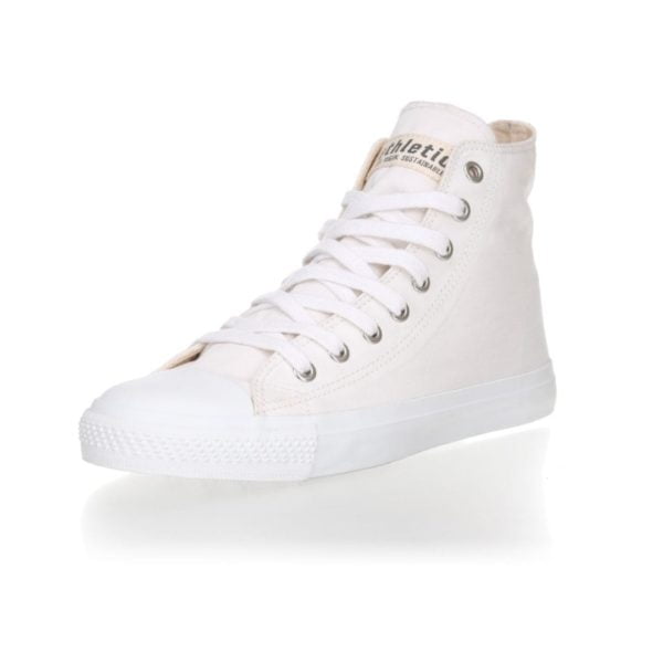 Fair Trainer  White Cap Hi Cut Collection 18 Just White Just White von Ethletic