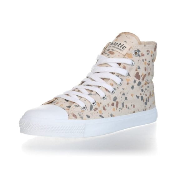 Fair Trainer  White Cap Hi Cut Collection 18 Terrazzo Caramel Just White von Ethletic