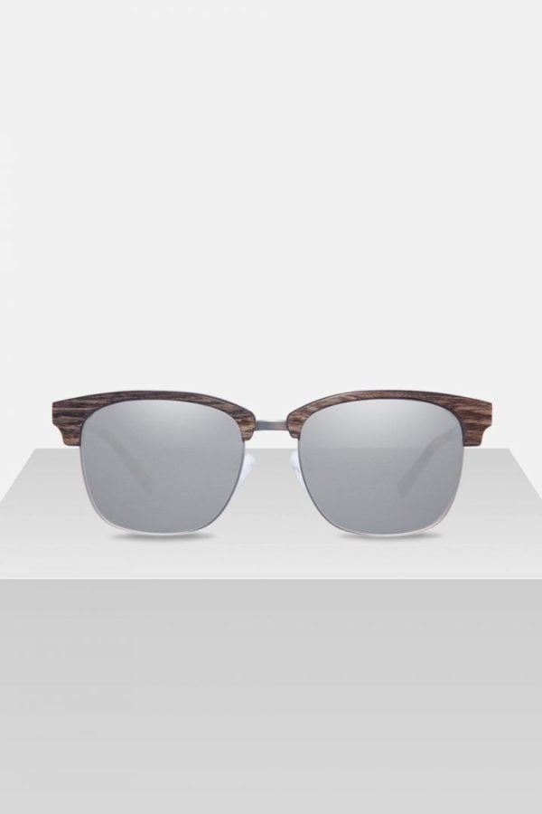 Sonnenbrille Albert - Walnut Silver von Kerbholz