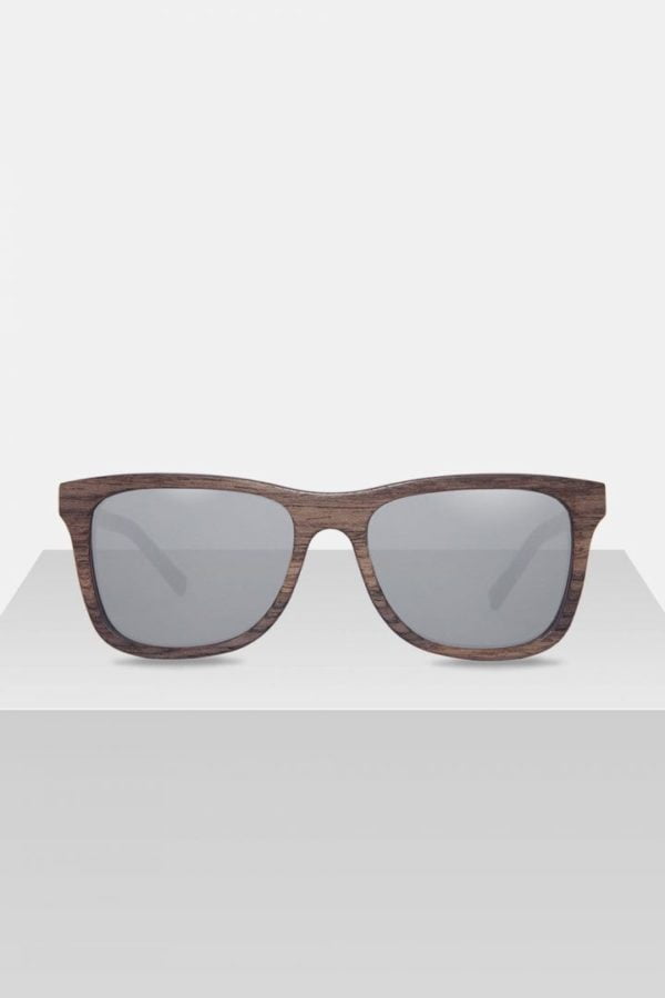 Sonnenbrille Justus - Walnut Mirror Silver von Kerbholz