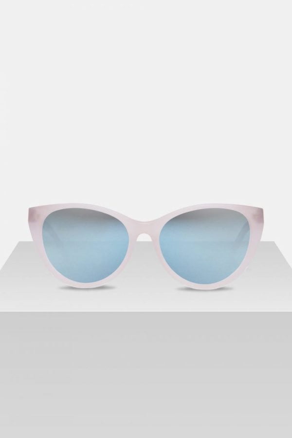 Sonnenbrille Martha - Peach Super Blue von Kerbholz