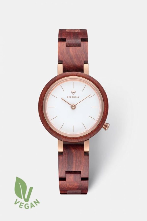 Uhr Matilda - Rosewood von Kerbholz