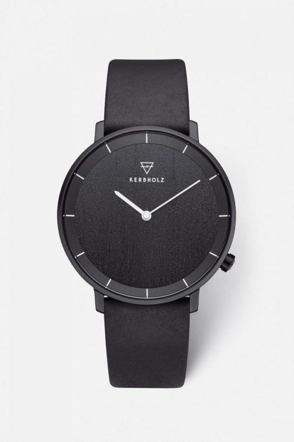 Uhr Mattis B-ware - Darkwood Midnight Black von Kerbholz