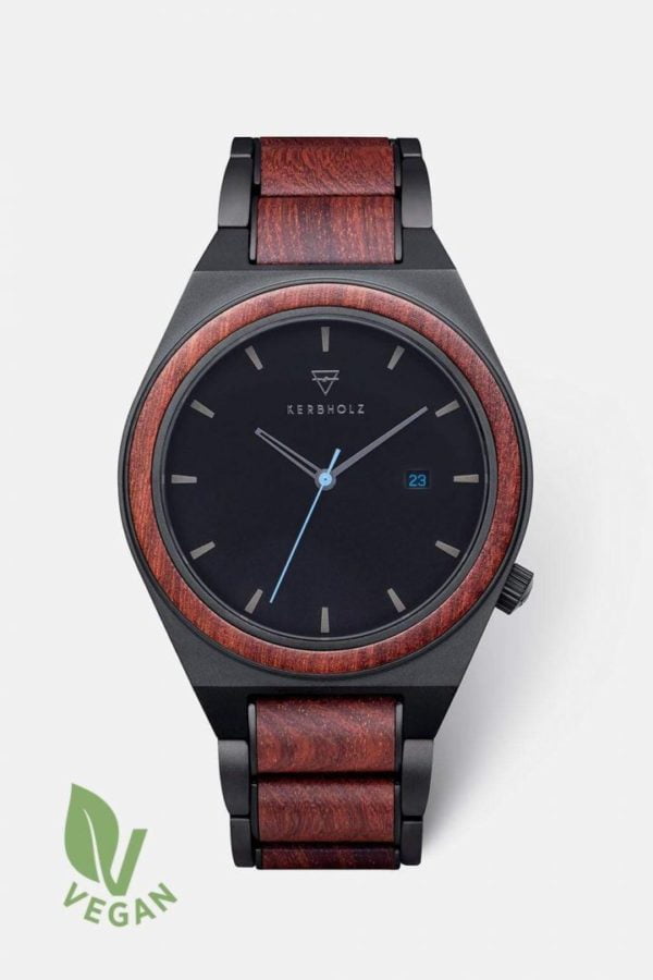 Uhr Paul B-ware - Rosewood Blue von Kerbholz