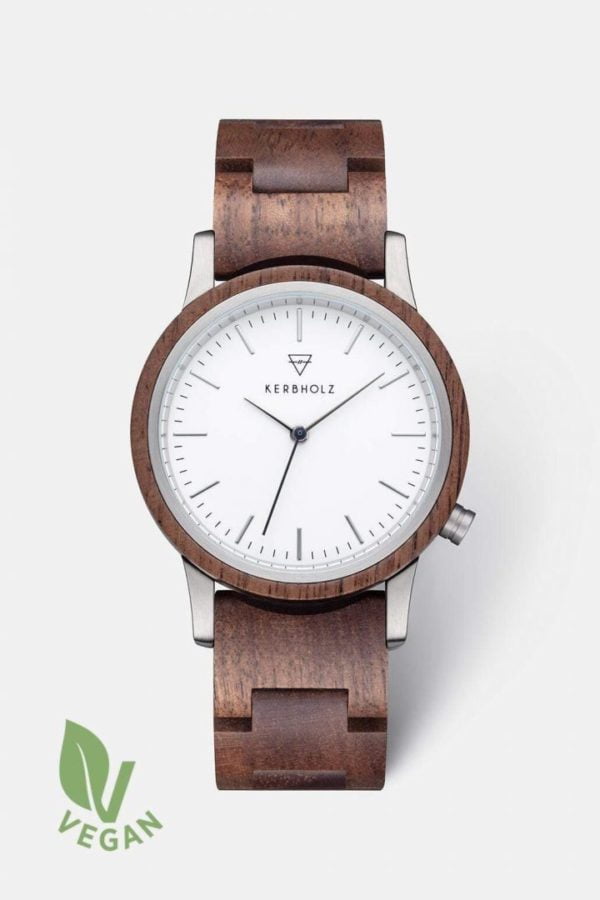 Uhr Wilma Wood - Walnut von Kerbholz