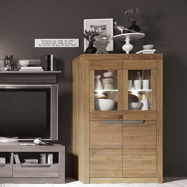 Highboard "Savina" - Wildeiche von allnatura