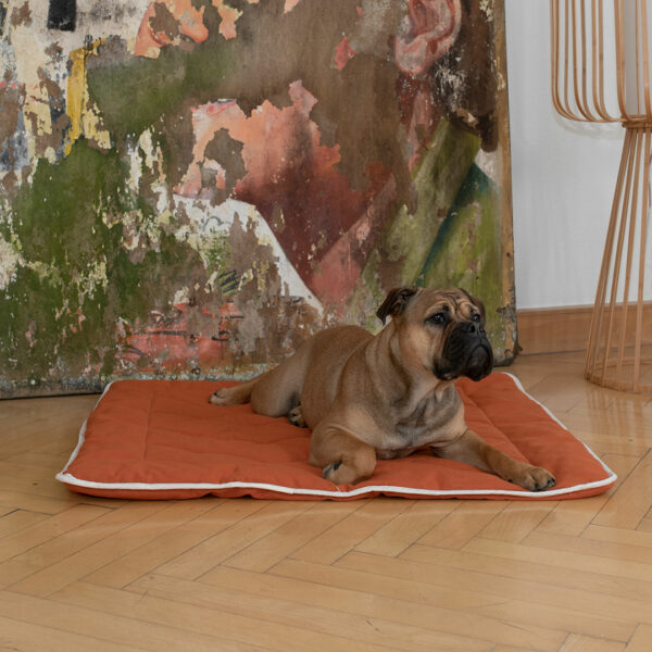 Hunde-Steppdecke "Estera" - 120x100 cm - weinrot von allnatura