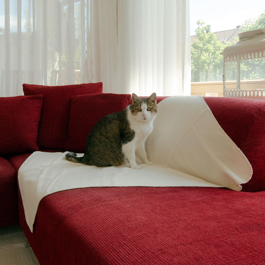 Katzen-Decke "Calina" - 75x100 cm - natur von allnatura