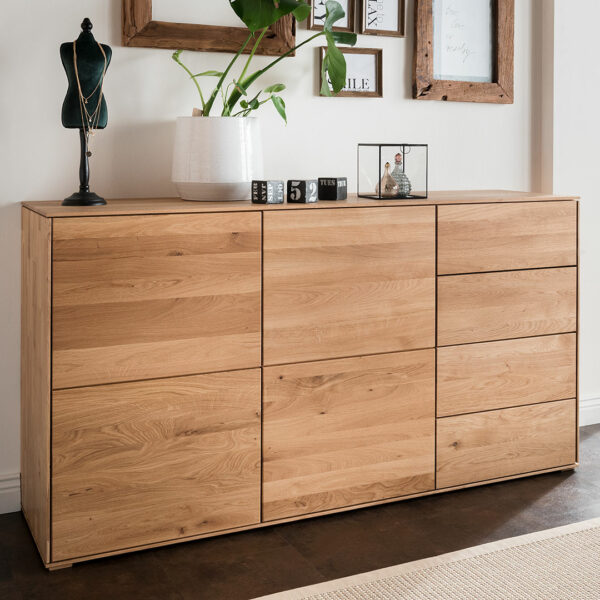 Sideboard "Bellavista" - H82xB150xT45cm - Wildeiche von allnatura