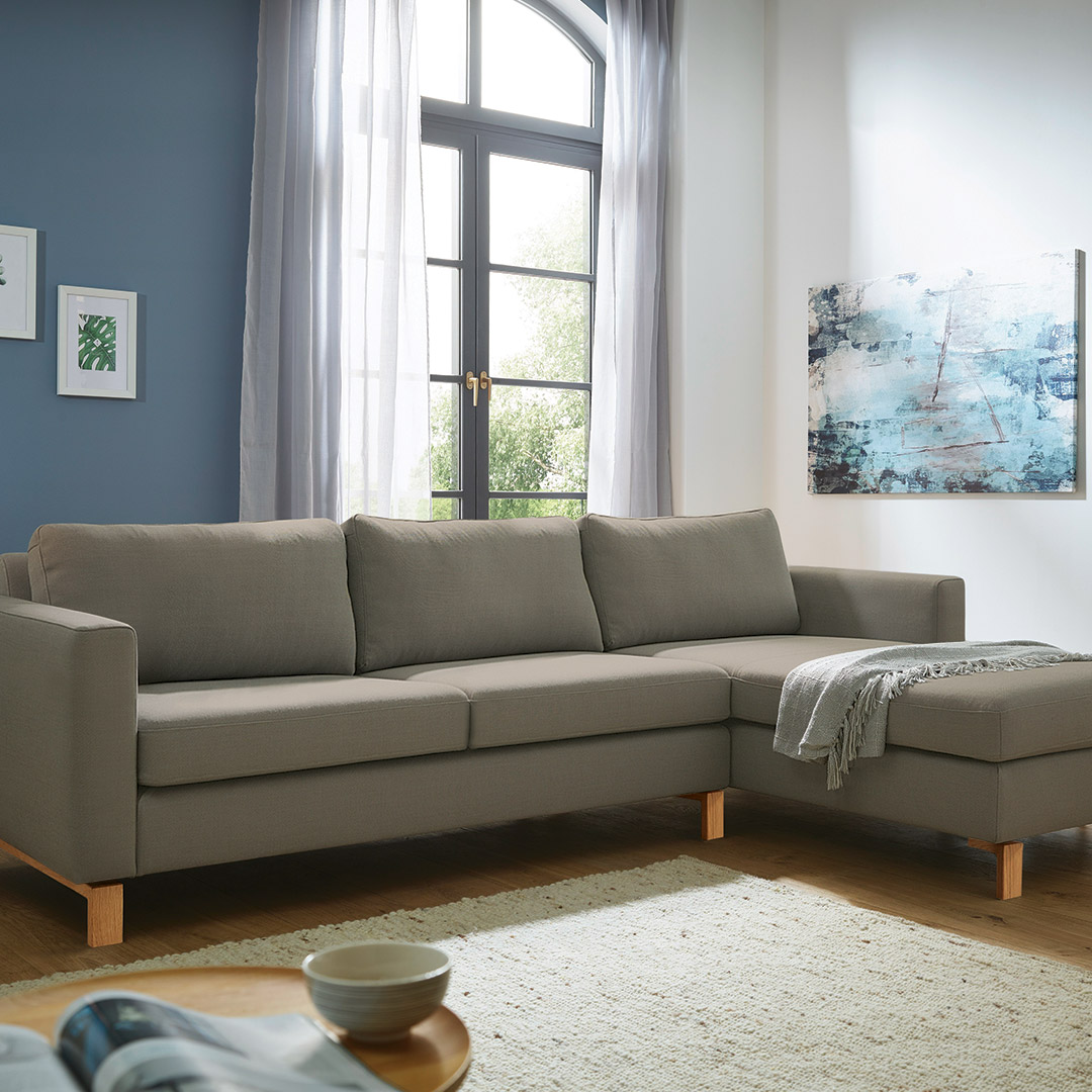 Sofa mit Recamiere "Linea Nova" von allnatura