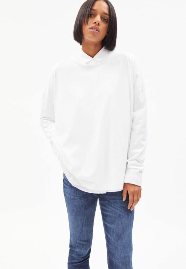 Longsleeve Aalexaa In White von ArmedAngels
