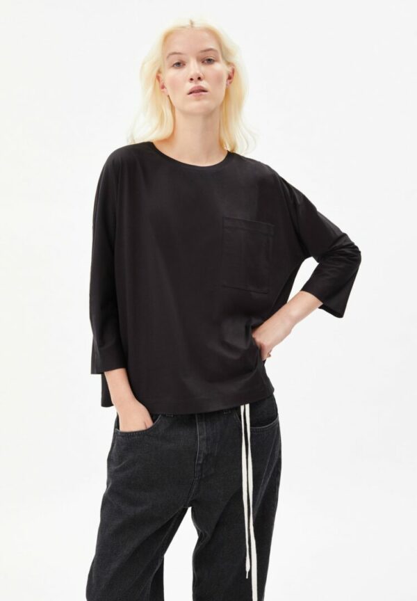 Longsleeve Julikaa Mercerized In Black von ArmedAngels