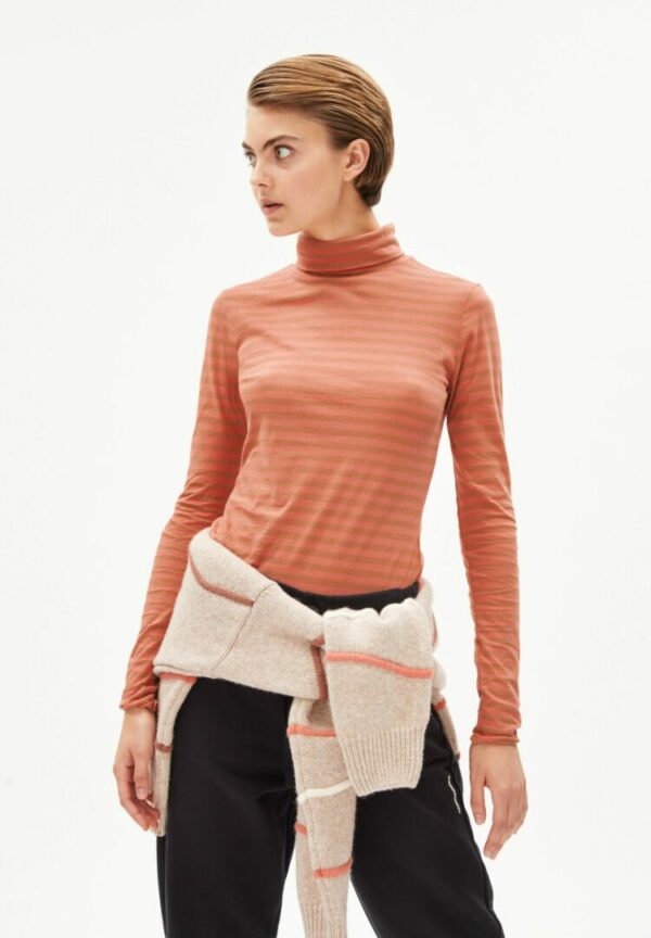 Longsleeve Malenaa Stripes In Pink Maple-smoky Almond von ArmedAngels