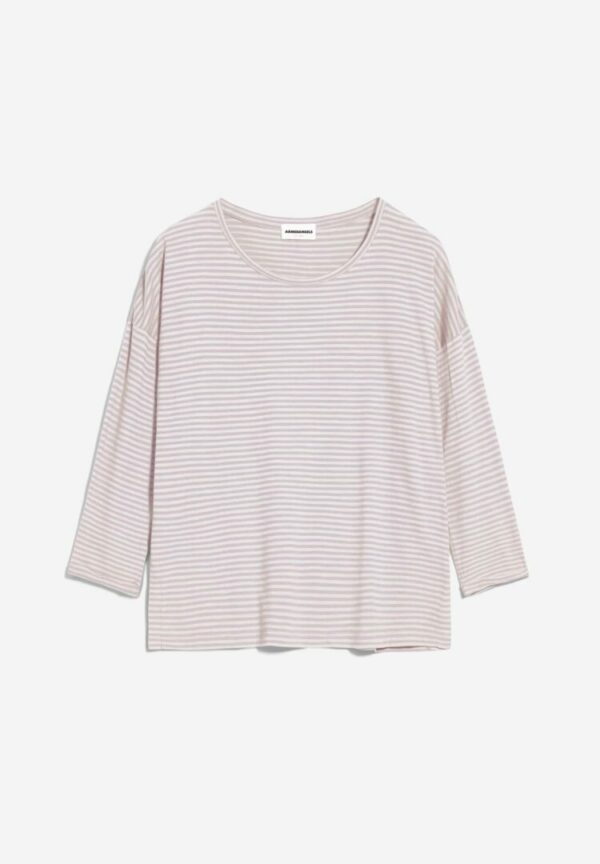 Longsleeve Siaa Lovely Stripes In Purple Noise-oatmilk von ArmedAngels