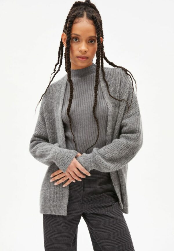 Strickjacke Vilanaa In Frozen Mid Grey Melange von ArmedAngels