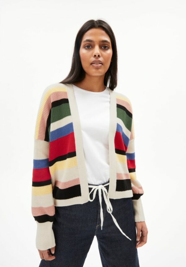 Strickjacke Vildanaa Multicolor In Dark Poppy-myrtales von ArmedAngels
