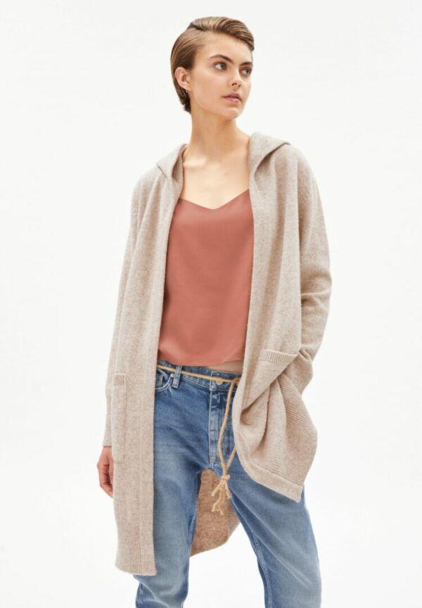 Strickjacke Warmaa In Light Desert Melange von ArmedAngels