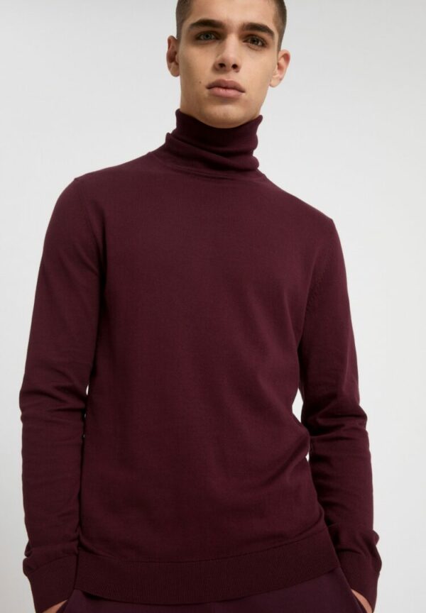 Strickpullover Glaan Solid In Dark Aubergine von ArmedAngels