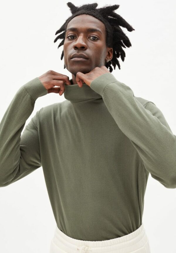 Strickpullover Glaan Solid In Icy Moss von ArmedAngels
