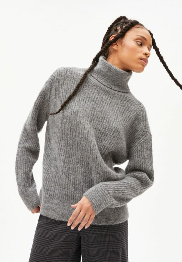 Strickpullover Ilsiaa In Frozen Mid Grey Melange von ArmedAngels