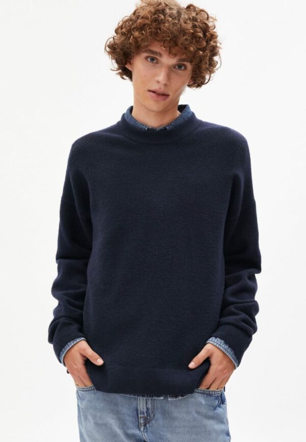 Strickpullover Loaan Recycled Wool In Depth Navy von ArmedAngels