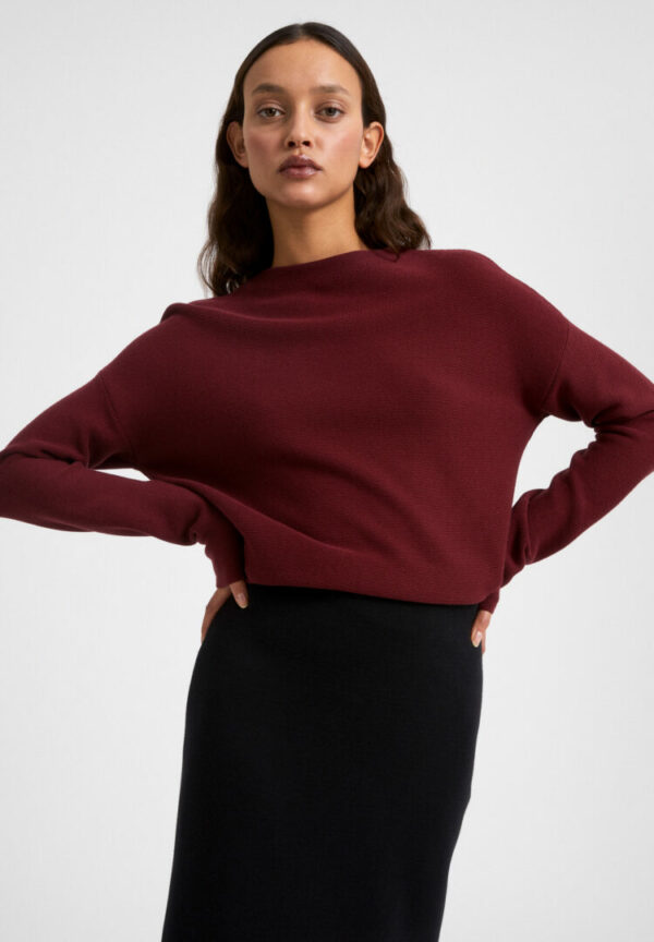 Strickpullover Medinaa In Ruby Red von ArmedAngels