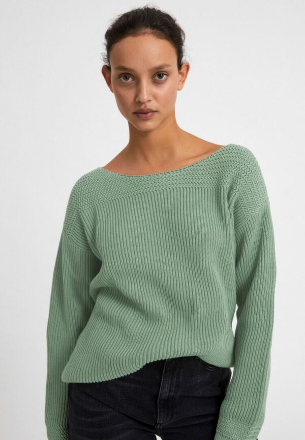 Strickpullover Raachela Solid In Sage Green von ArmedAngels