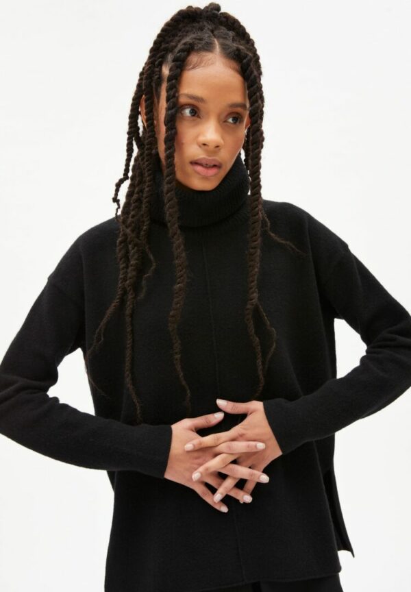 Strickpullover Rayaa  Recycled Wool In Black von ArmedAngels