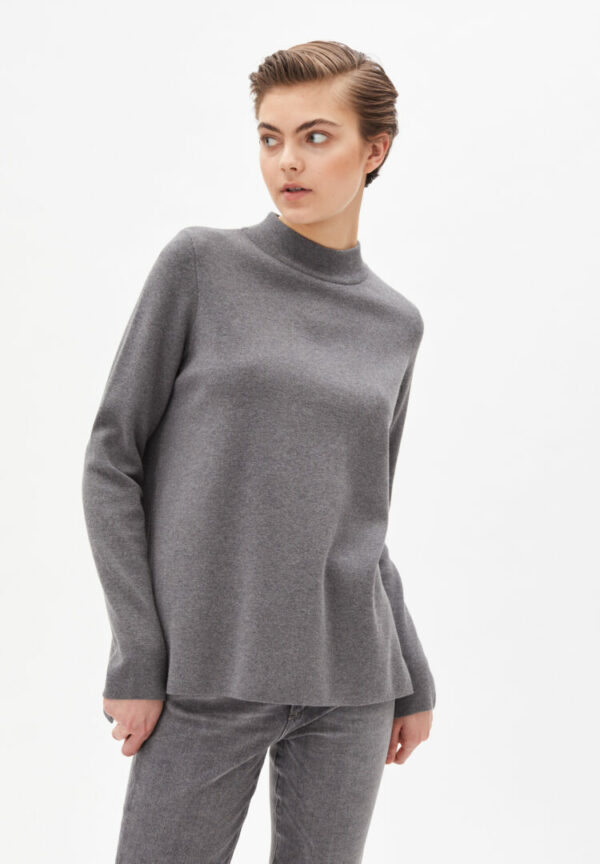 Strickpullover Seldaa In Mid Grey Melange von ArmedAngels
