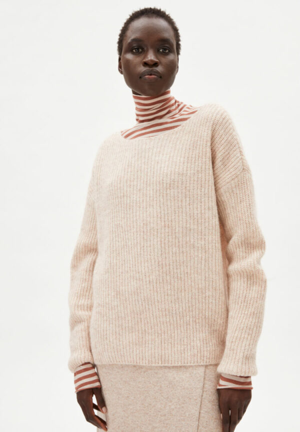 Strickpullover Siaana In Kinoko Melange-oatmilk von ArmedAngels