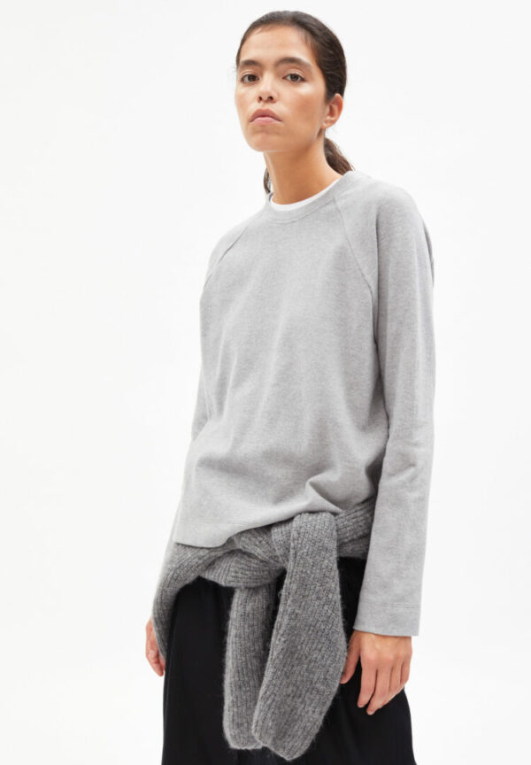 Sweatshirt Aanouk In Grey Melange von ArmedAngels