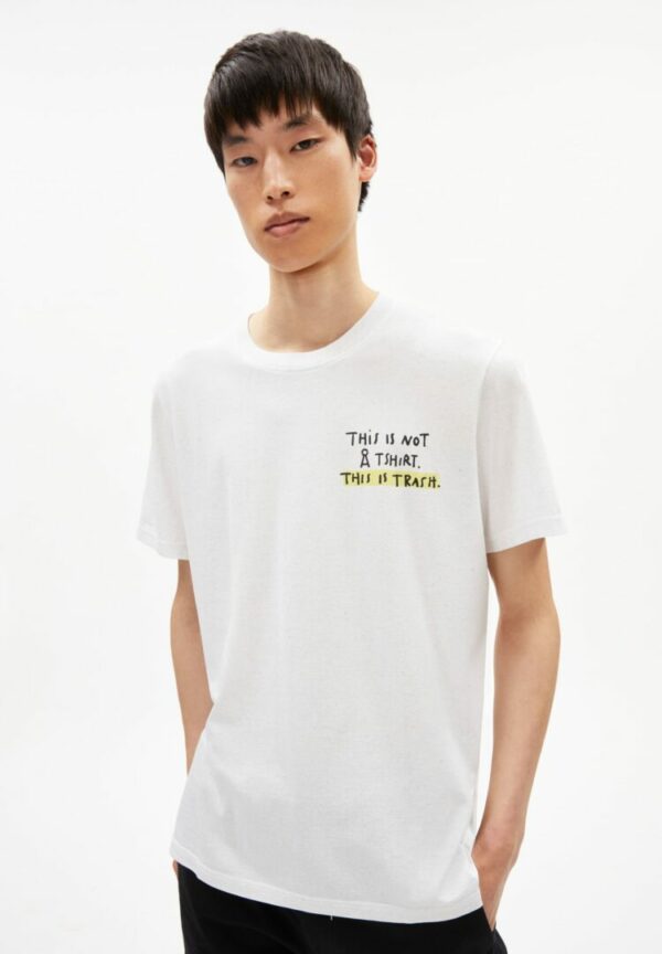 T-shirt Aado Circular In Used White von ArmedAngels