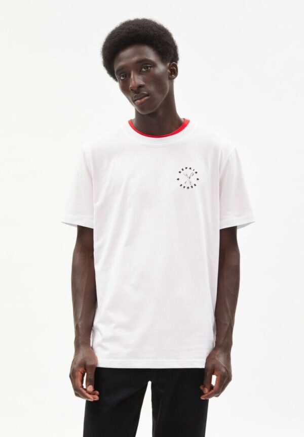 T-shirt Aado Repair Reuse In White von ArmedAngels