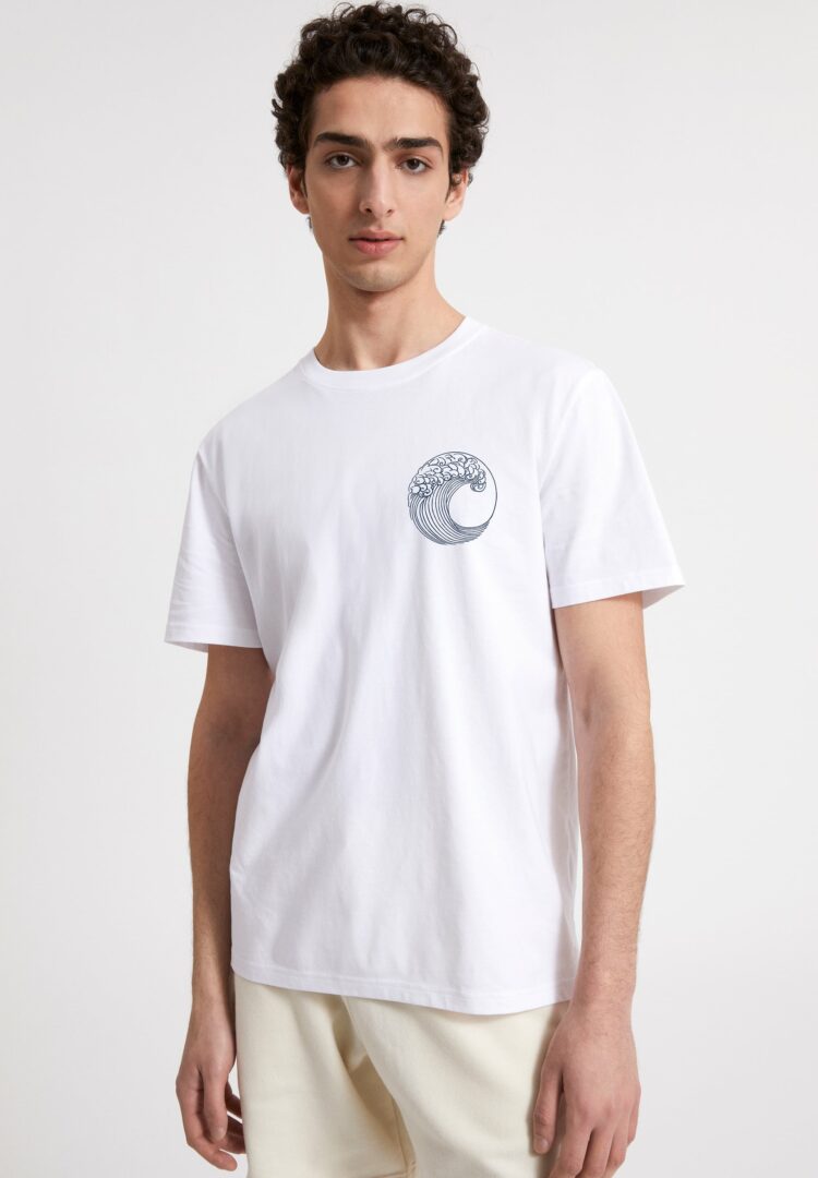 T-shirt Aado Save Our Ocean In White von ArmedAngels