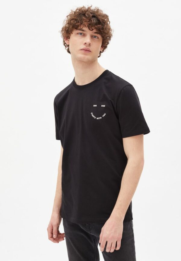 T-shirt Aado Smile In Black von ArmedAngels
