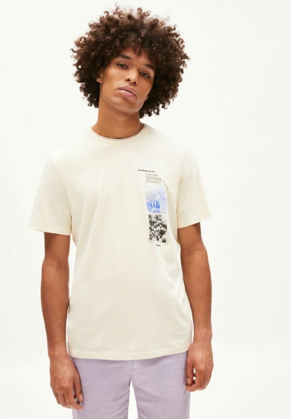 T-shirt Aadon Water Life In Undyed von ArmedAngels