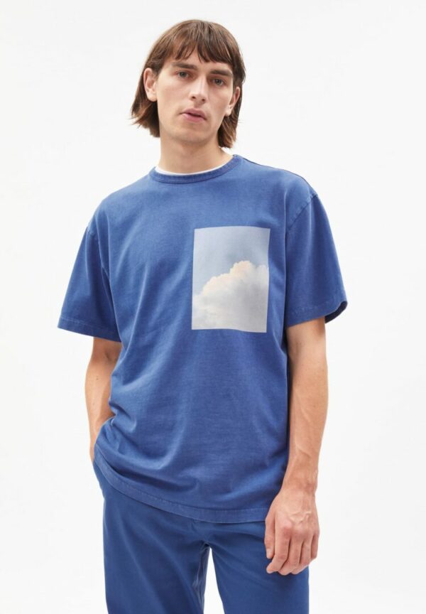 T-shirt Aalex Heritage In Indigo Blue von ArmedAngels