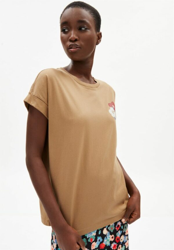 T-shirt Idaa Bouquet In Smoky Almond von ArmedAngels