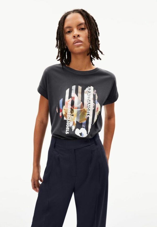 T-shirt Idaa Photo Collage In Graphite von ArmedAngels