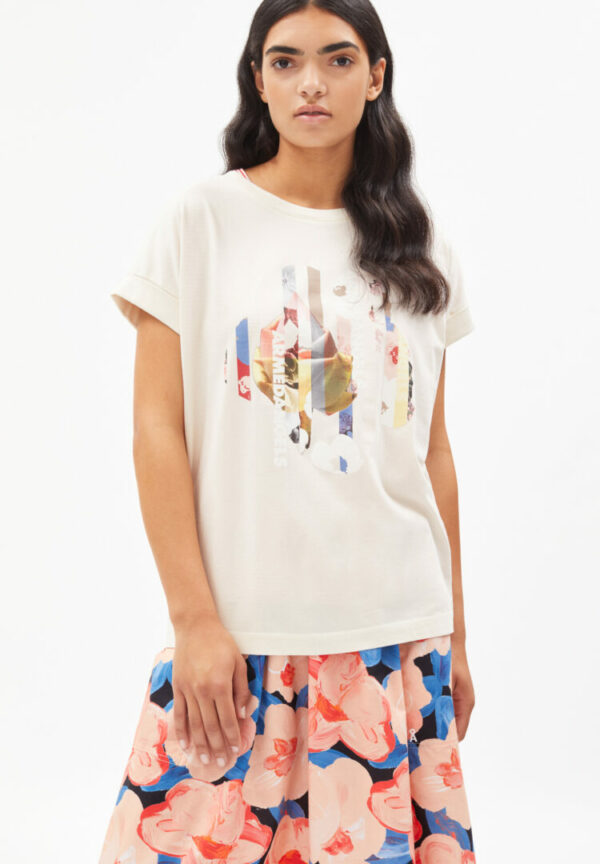 T-shirt Idaa Photo Collage In Undyed von ArmedAngels