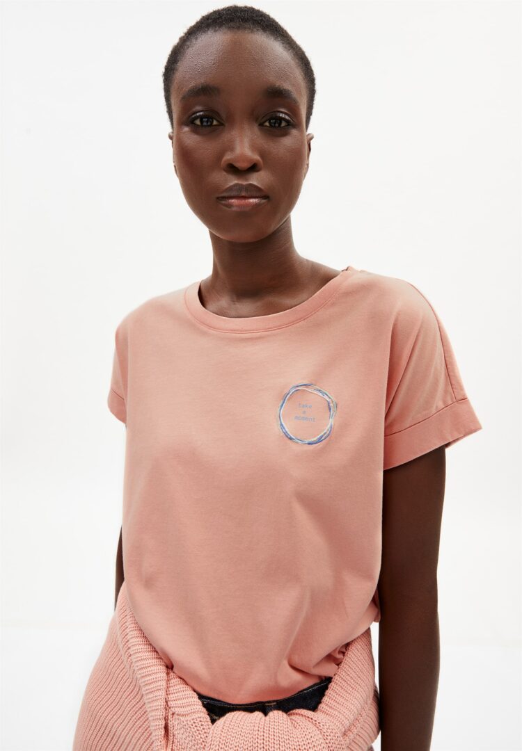 T-shirt Idaa Small Circle In Peach Blossom von ArmedAngels