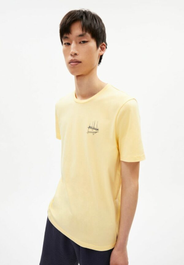 T-shirt Jaames Chest Boat In Straw von ArmedAngels