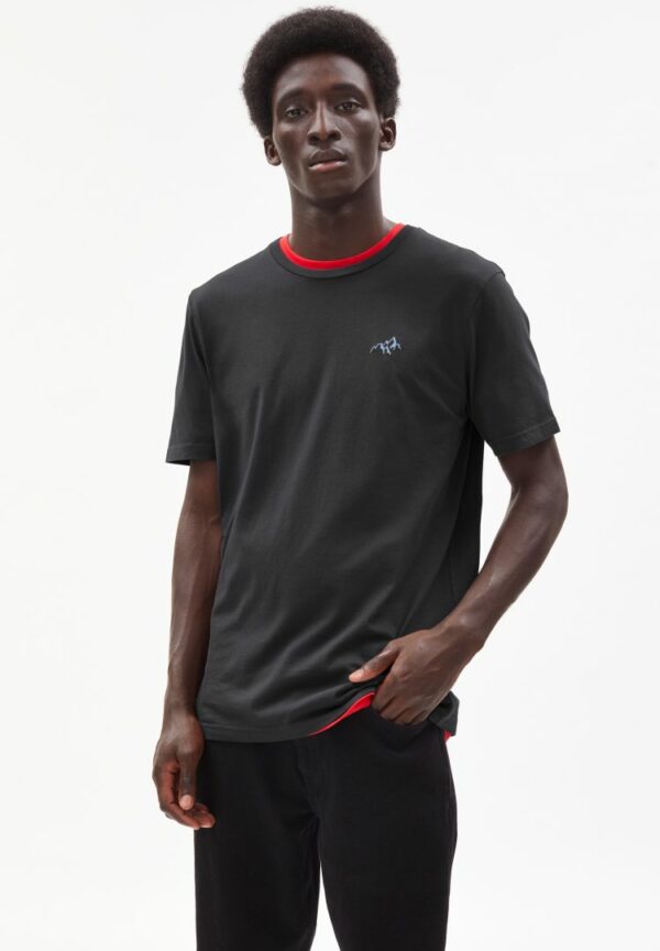 T-shirt Jaames Chest Mountain In Graphite von ArmedAngels