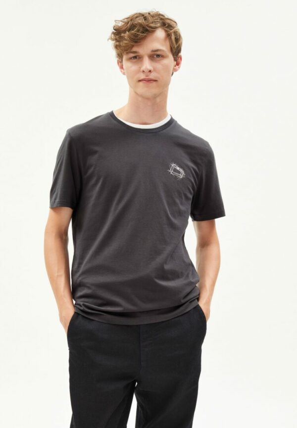 T-shirt Jaames Snaap Hook In Graphite von ArmedAngels