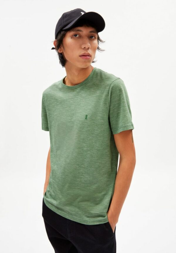 T-shirt Jaames Structure In Myrtales-undyed von ArmedAngels